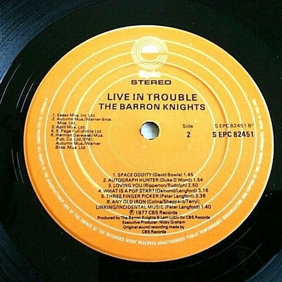 Vinyl Record Barron Knights Live In Trouble British Comedy Pop Music Live Songs - Picture 6 of 15